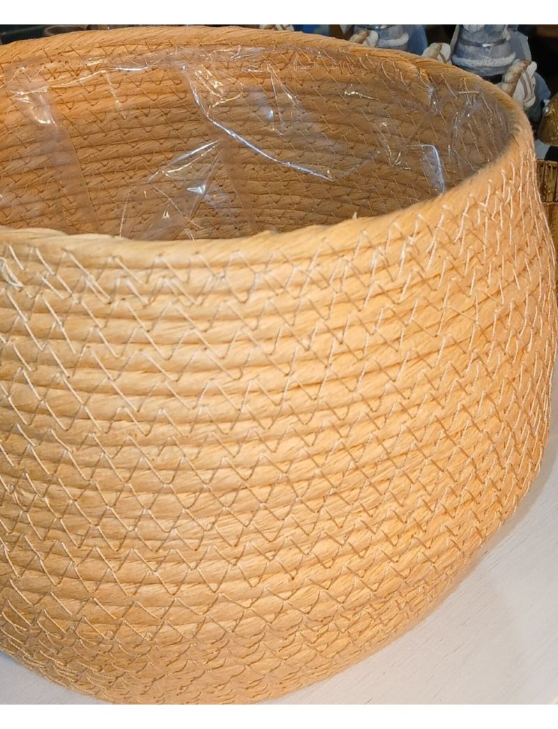 Floreira corda amarelo