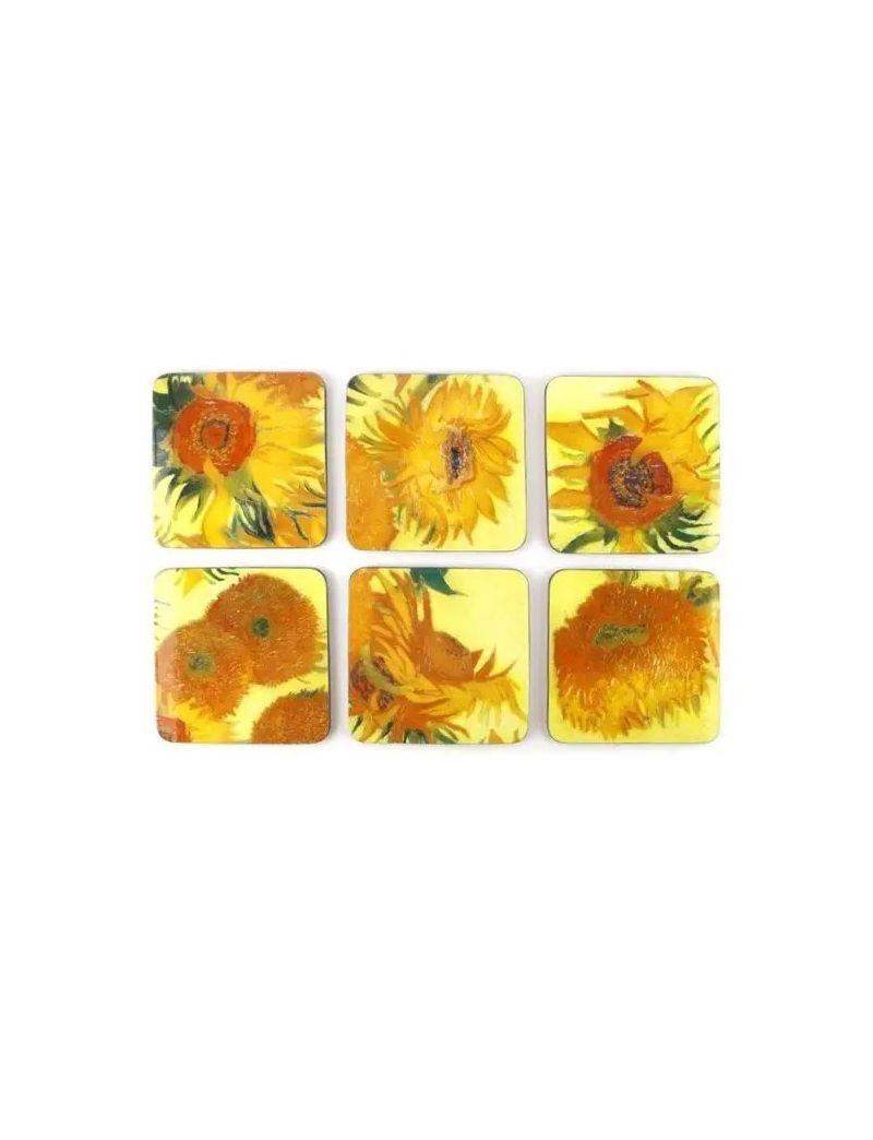 Bases para copos Girassóis - Van Gogh
