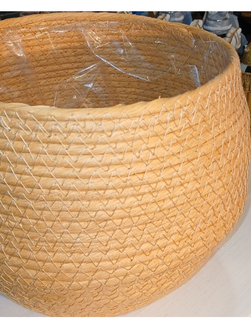 Floreira corda amarelo